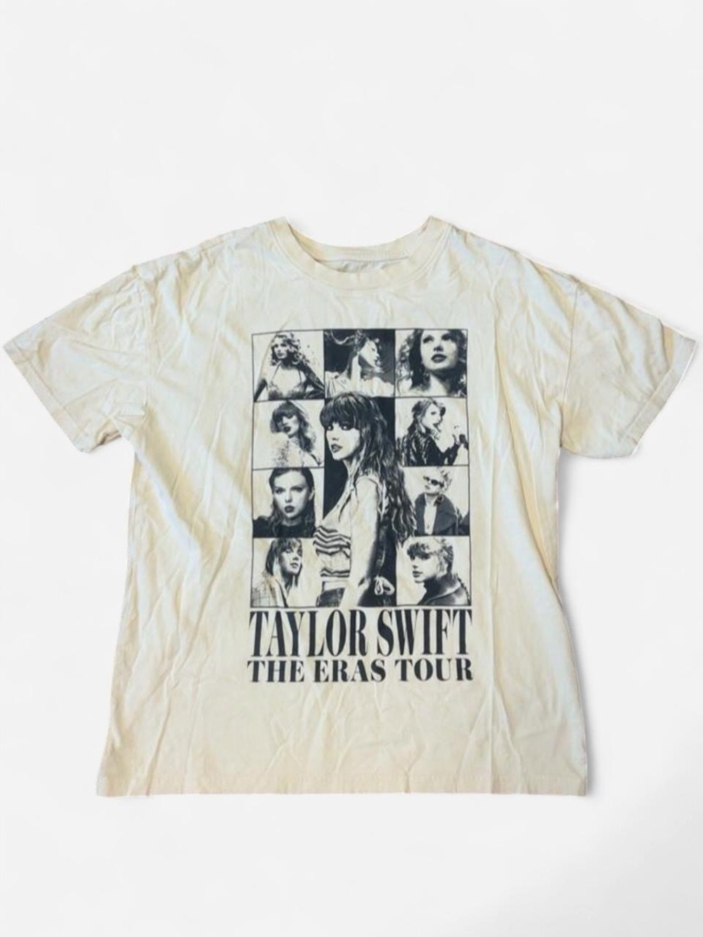 Official Taylor Swift Eras Tour Cream T-Shirt - Size M